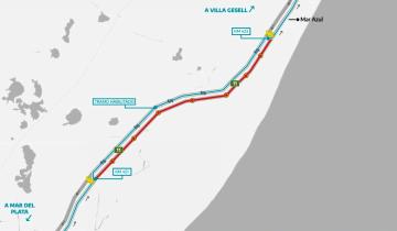 Imagen de Ruta 11: implementan un nuevo desvío clave entre Villa Gesell y Canal 5 por el avance de las obras de la Autovía