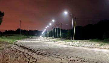 Imagen de Partido de La Costa: el camino interno que une Mar del Tuyú con Costa del Este ya cuenta con luminaria LED