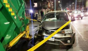 Imagen de Un recolector de basura sufrió la amputación parcial de una pierna tras un accidente de tránsito