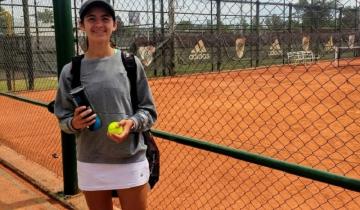 Imagen de La joven promesa costera Lara Díaz Zaya tuvo su debut como tenista profesional