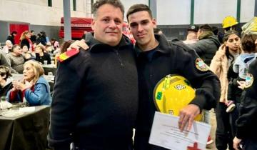 Imagen de Dolor en La Costa por la muerte de Giuliano Campeglia, el bombero que falleció tras chocar un caballo en la Ruta 11