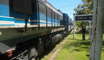 Imagen de Una formación ferroviaria realizó un nuevo viaje de prueba en la región del Tuyú