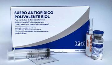 Imagen de La Región: aseguran que está garantizada la disponibilidad de sueros antiofídicos para casos de mordeduras de serpientes
