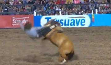 Imagen de Un jinete está grave tras ser aplastado por un caballo en Jesús Maria
