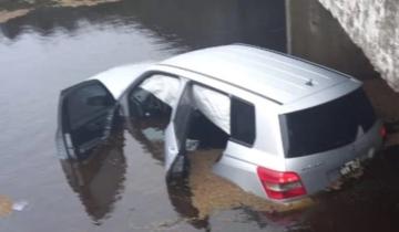 Imagen de Dolores: un juez marplatense despistó en la Ruta 2 y terminó en una alcantarilla