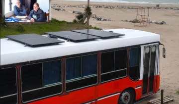 Imagen de “El Rutero”, el sueño de una pareja de Las Toninas que transformó un micro escolar en motorhome con Internet y energía solar