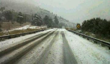 Imagen de Cayó agua nieve en Sierra de la Ventana
