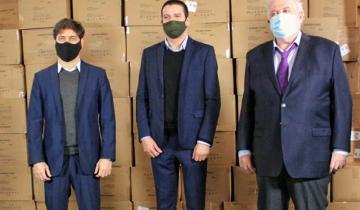 Imagen de Cardozo con Axel Kicillof: La Costa recibió material para cuidados intensivos