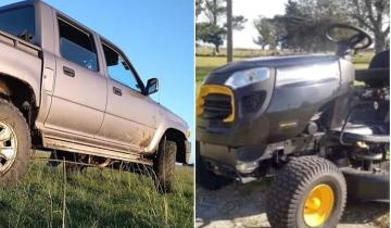 Imagen de La Región: se llevaron una camioneta y maquinarias en un millonario robo en un campo