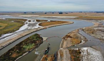 Imagen de La Región: alerta por la paralización de las obras de dragado en el Río Salado