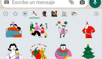 Imagen de WhatsApp lanzó su paquete oficial de stickers para celebrar las fiestas de fin de año