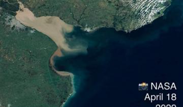 Imagen de Deslumbrante: la increíble foto que sacó la NASA del Río de la Plata