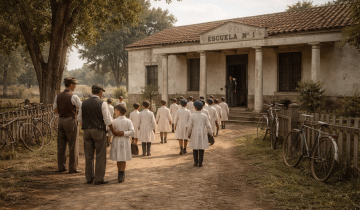 Imagen de Hace 100 años, volver a clases en el interior bonaerense: guardapolvo blanco, disciplina y kilómetros a pie