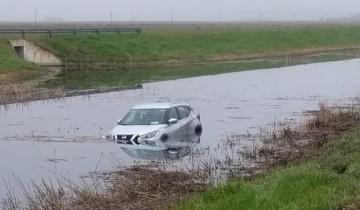 Imagen de Ruta 2: una camioneta despistó y terminó en el cantero central