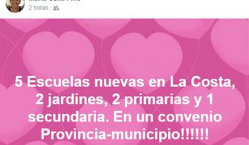 Imagen de Mery Fino: “5 escuelas nuevas en La Costa por un acuerdo entre Provincia y el Municipio”