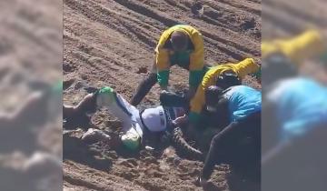 Imagen de Mar del Plata: un motociclista sufrió un dramático accidente en el Enduro