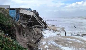Imagen de La sudestada también causó estragos en Mar del Plata