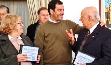 Imagen de Dolores: Susana Repetto y Juan Carlos Pirali fueron reconocidos como “Hijos Dilectos de Dolores”
