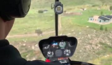 Imagen de Video: filmaron desde adentro el accidente de un helicóptero en Mendoza