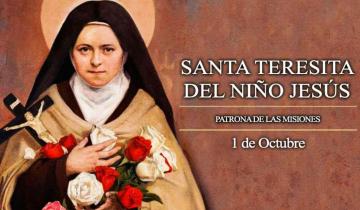 Imagen de Hoy se celebra el Día de la Virgen Santa Teresita del Niño Jesús