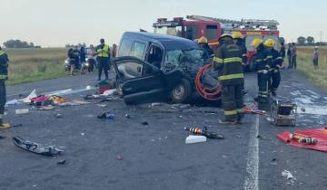 Imagen de Ruta 3: un matrimonio murió y una menor está grave tras un choque frontal en Las Flores