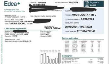 Imagen de Mar del Plata: es jubilada, cobra la mínima y le llegaron $ 1.600.000 de luz