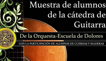 Imagen de Dolores: las guitarras de la Orquesta Escuela ofrecerán un recital en la Municipalidad