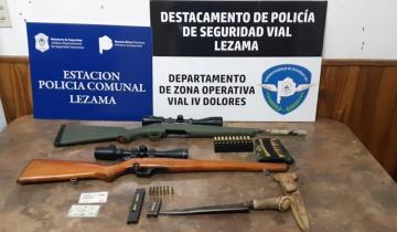 Imagen de Lezama: en un operativo vial identifican a un hombre que circulaba con un arma sin documentación