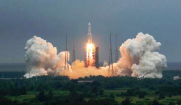 Imagen de Un cohete chino fuera de control caería en la Tierra este fin de semana