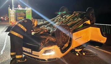 Imagen de Dolores: una vaca en la calzada provocó un accidente doble en la Autovía 2