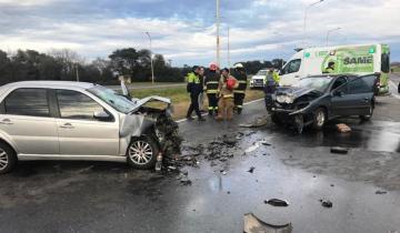 Imagen de Ruta 226: cinco heridos tras un accidente causado por una mujer que iba a contramano y se negó a hacer el test de alcoholemia