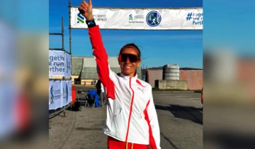Imagen de La atleta de Pinamar que ganó el maratón en Malvinas y lo dedicó a los caídos: “¡Por los veteranos!”