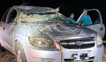 Imagen de Autovía 56: una mujer resultó herida tras un vuelco entre Conesa y Madariaga