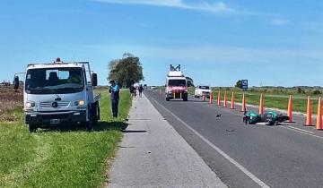 Imagen de Partido de La Costa: un joven herido de gravedad tras el choque entre una moto y un camión en la Ruta 11