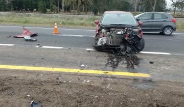 Imagen de Fuerte accidente en Ruta 2: no hubo heridos