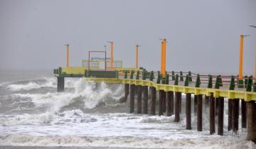 Imagen de Rige un alerta por tormentas y vientos fuertes en la Costa Atlántica