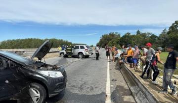 Imagen de La Región: cuatro heridos en un fuerte accidente en Ruta 2