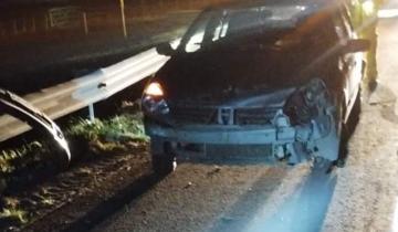 Imagen de Castelli: un automóvil protagonizó un accidente en Ruta 2