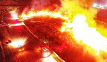 Imagen de Gigantesco incendio en el autódromo de Balcarce: no se reportaron heridos