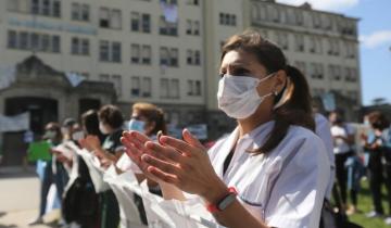 Imagen de Mar del Plata: trabajadores de la salud hicieron un acampe