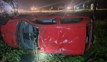 Imagen de Chascomús: dos mujeres resultaron heridas tras un vuelco en la Ruta 2